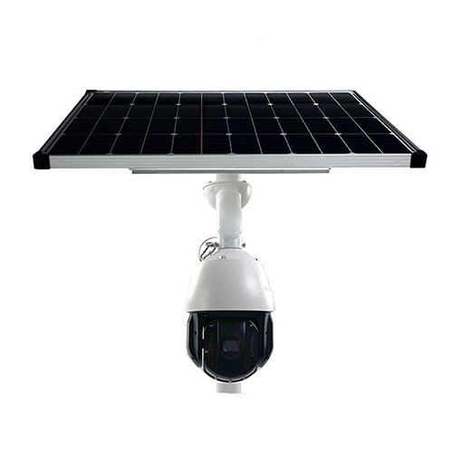 Solar Power battery kits for cctv ip camera 4MP Dual-Lens PTZ sitecam