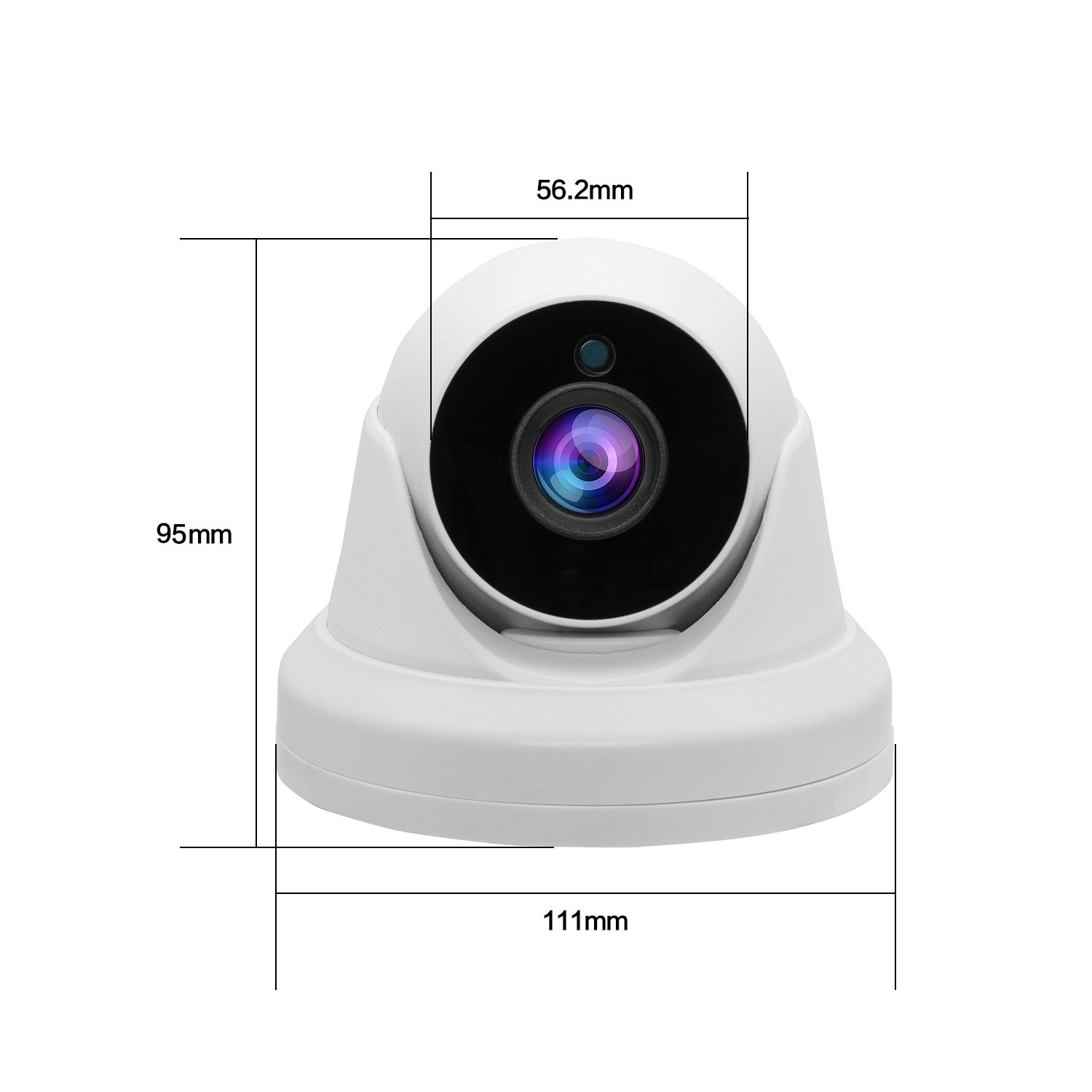 Megapixel 8MP Mini IR Turret IP POE camera Fixed lens