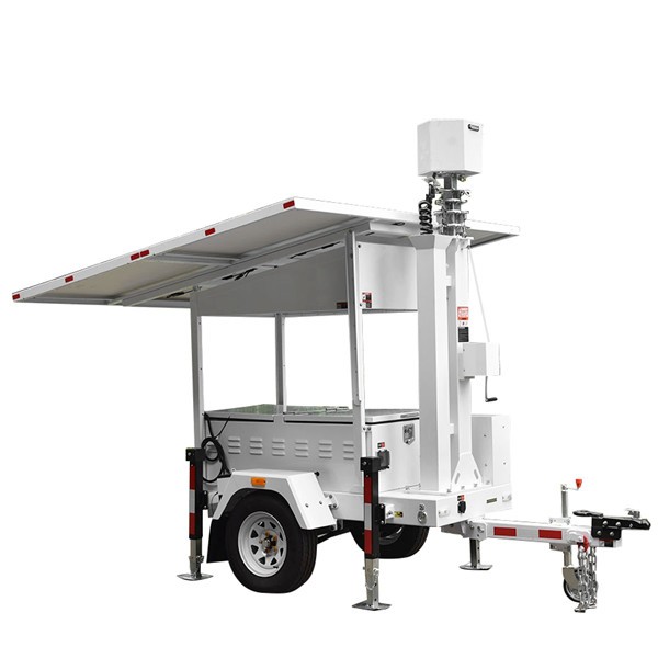 Mobile Solar Power Rapid deployment temporary Construction Site CCTV Monitoring