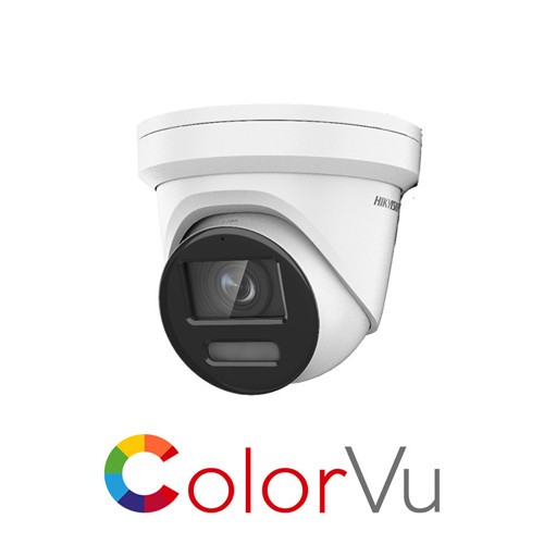 DS-2CD2347G2-LSU/SL 4MP ColorVu Audio Alarm Strobe Light Fixed Turret Network Camera