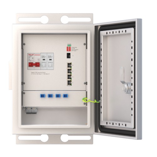  Industrial Outdoor PoE Switch CCTV Power Box