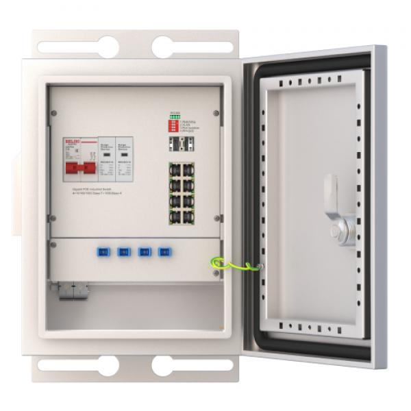 GW-PBOX104SFG Industrial Outdoor PoE Switch Box (4-Port PoE + 2 SFP, IP55, -40~75°C)