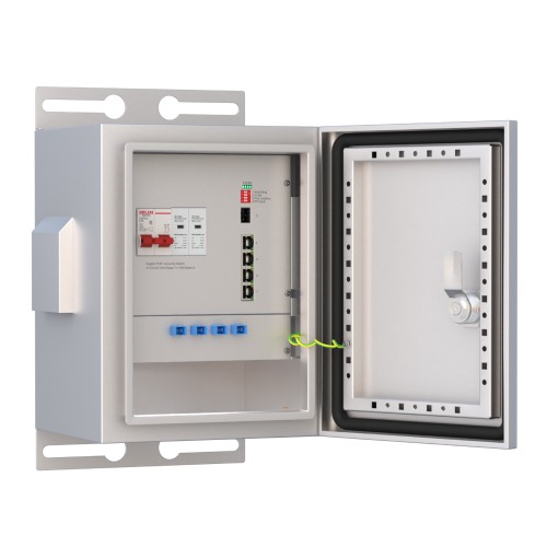 GW-PBOX104SFG Industrial Outdoor PoE Switch Box (4-Port PoE + 2 SFP, IP55, -40~75°C)