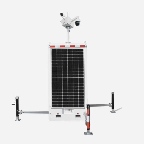 Smart AI Mobile Solar Power Rapid deployment Lighting Tower Trailers CCTV For job Site - 副本