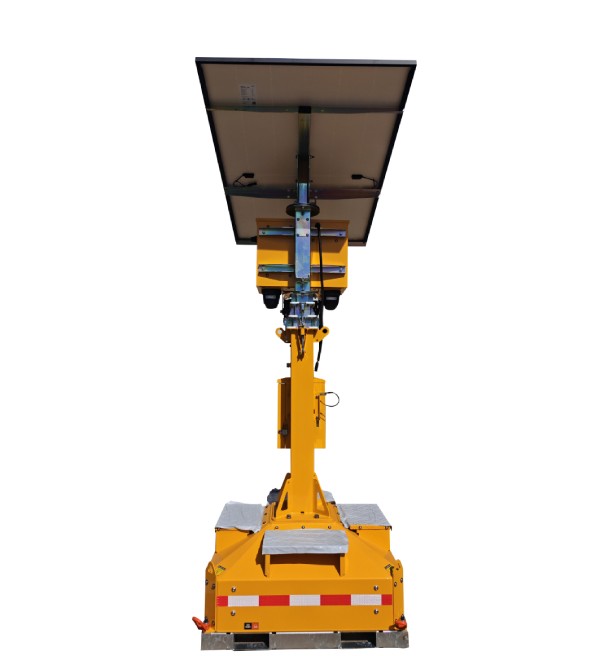 Solar Powered CCTV Light Tower with hikvision 8mp ColorVu Ip Camera