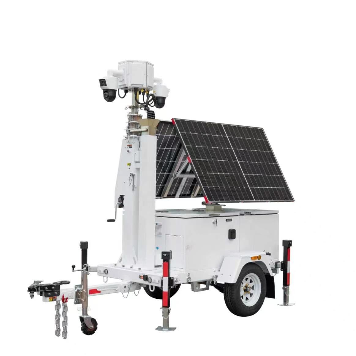 Mobile Solar Power Rapid deployment CCTV temporary Construction Site